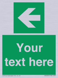 Custom Arrow Left Sign